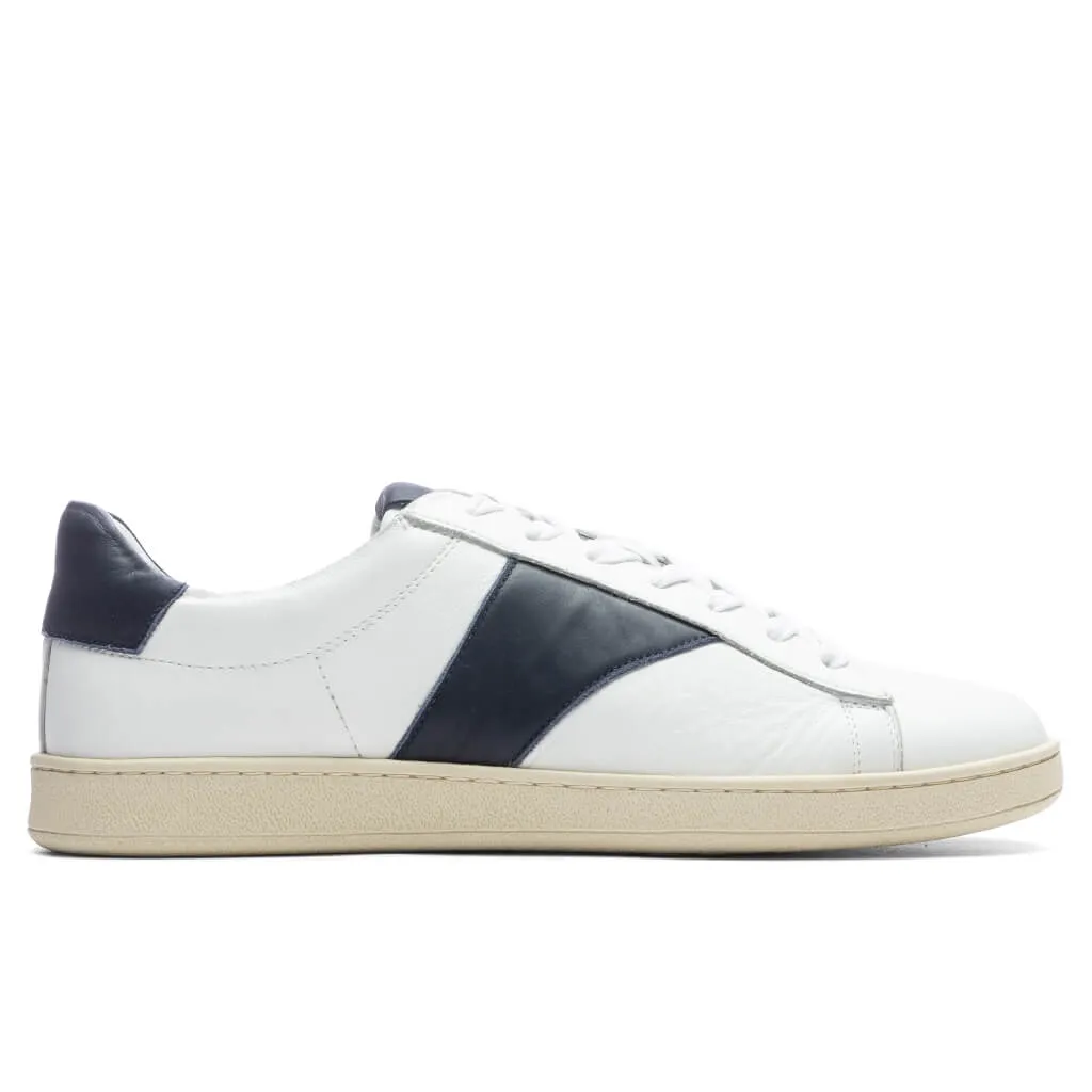 Court Shoe - White/Navy