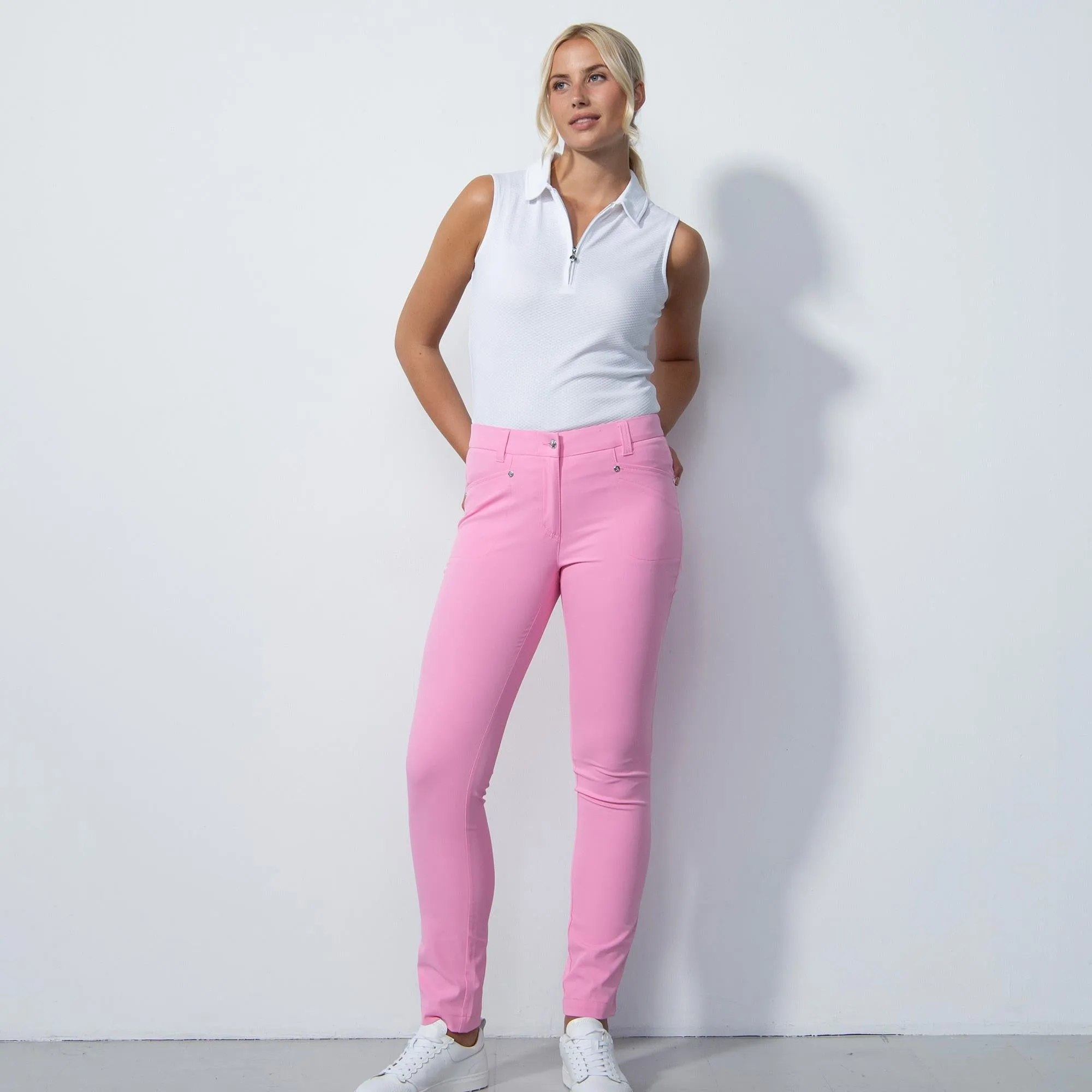 Daily Sports Lyric Ladies Trousers Pink Sky 29 Inch Leg