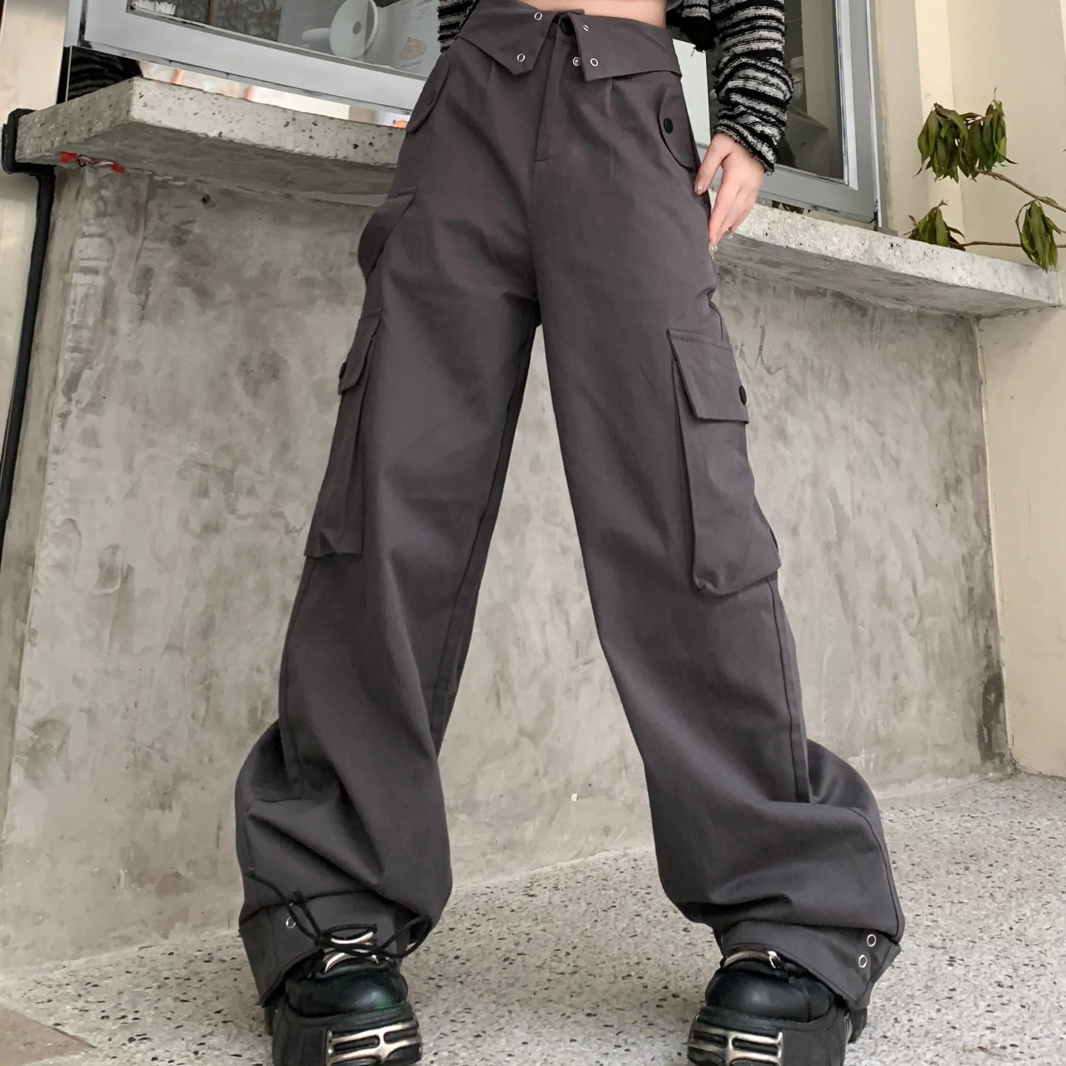 Dark Grey Cargo Pants