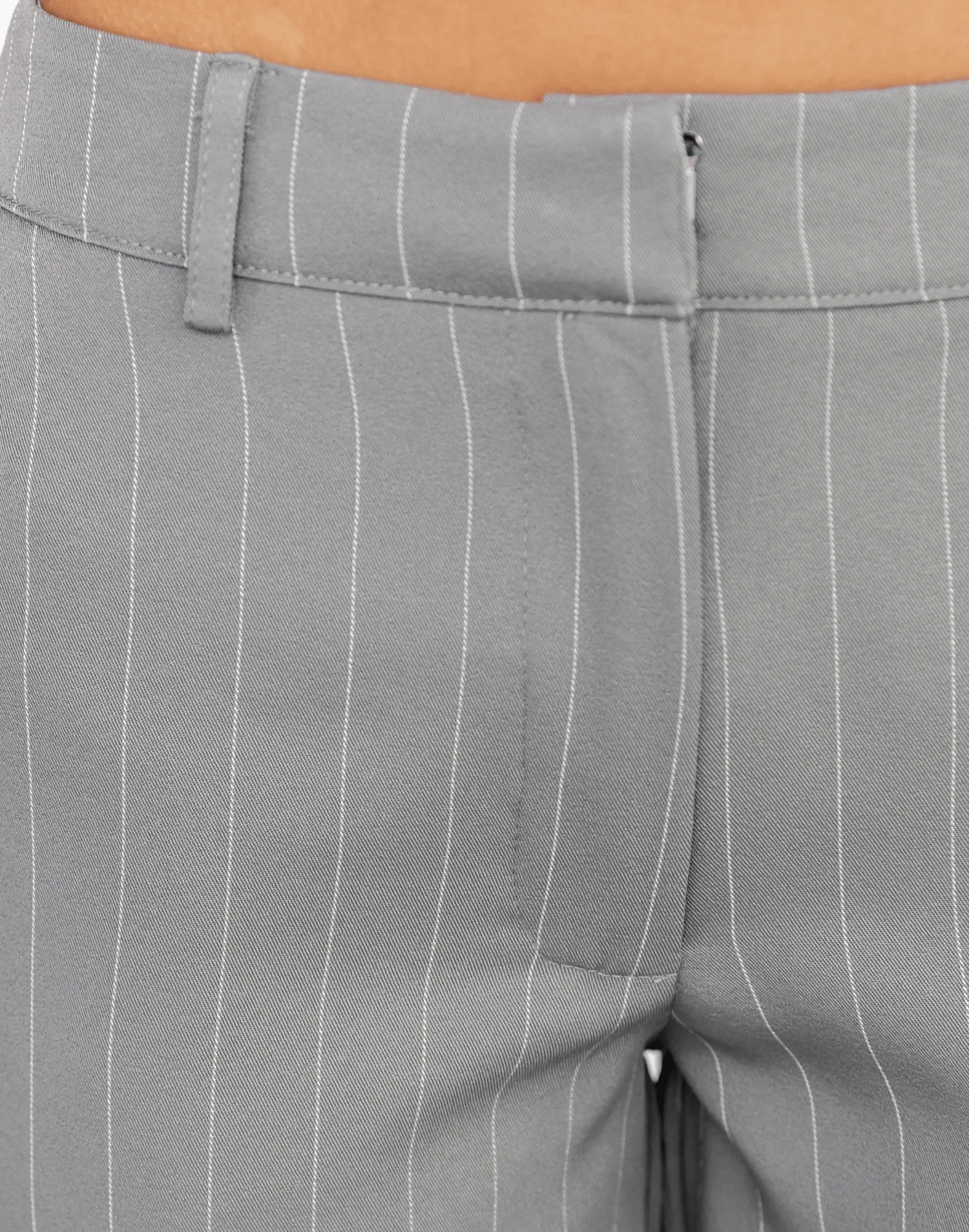 Donna Pants (Grey Pinstripe)