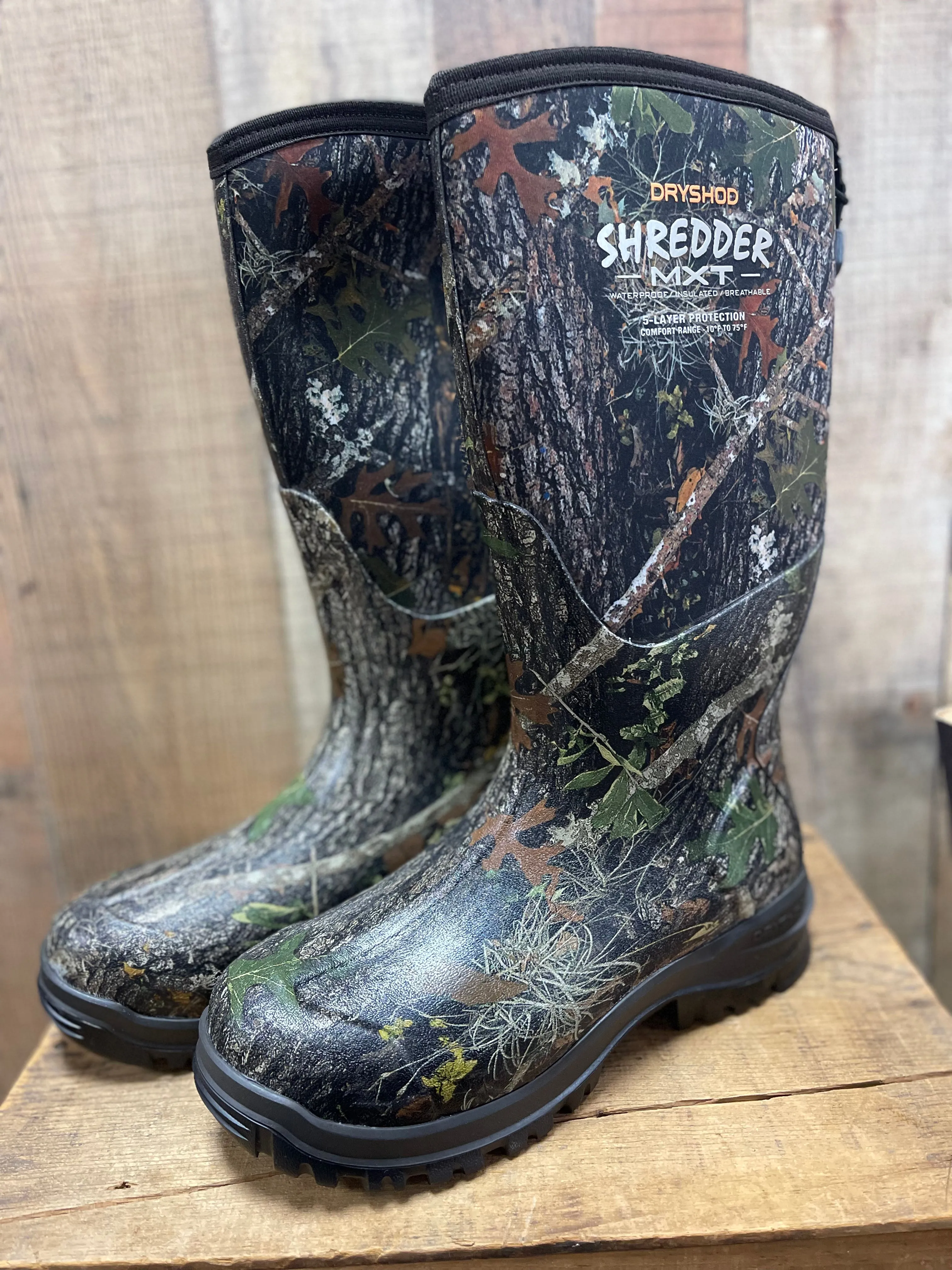 DRYSHOD SHX-MH-CM MENS SHREDDER MXT CAMO HUNTING BOOTS