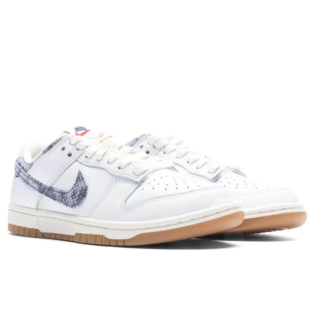 Dunk Low - White/Midnight Navy/Gym Red