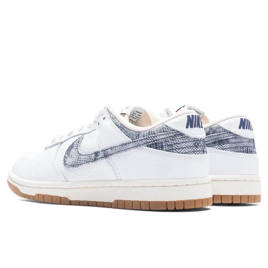 Dunk Low - White/Midnight Navy/Gym Red