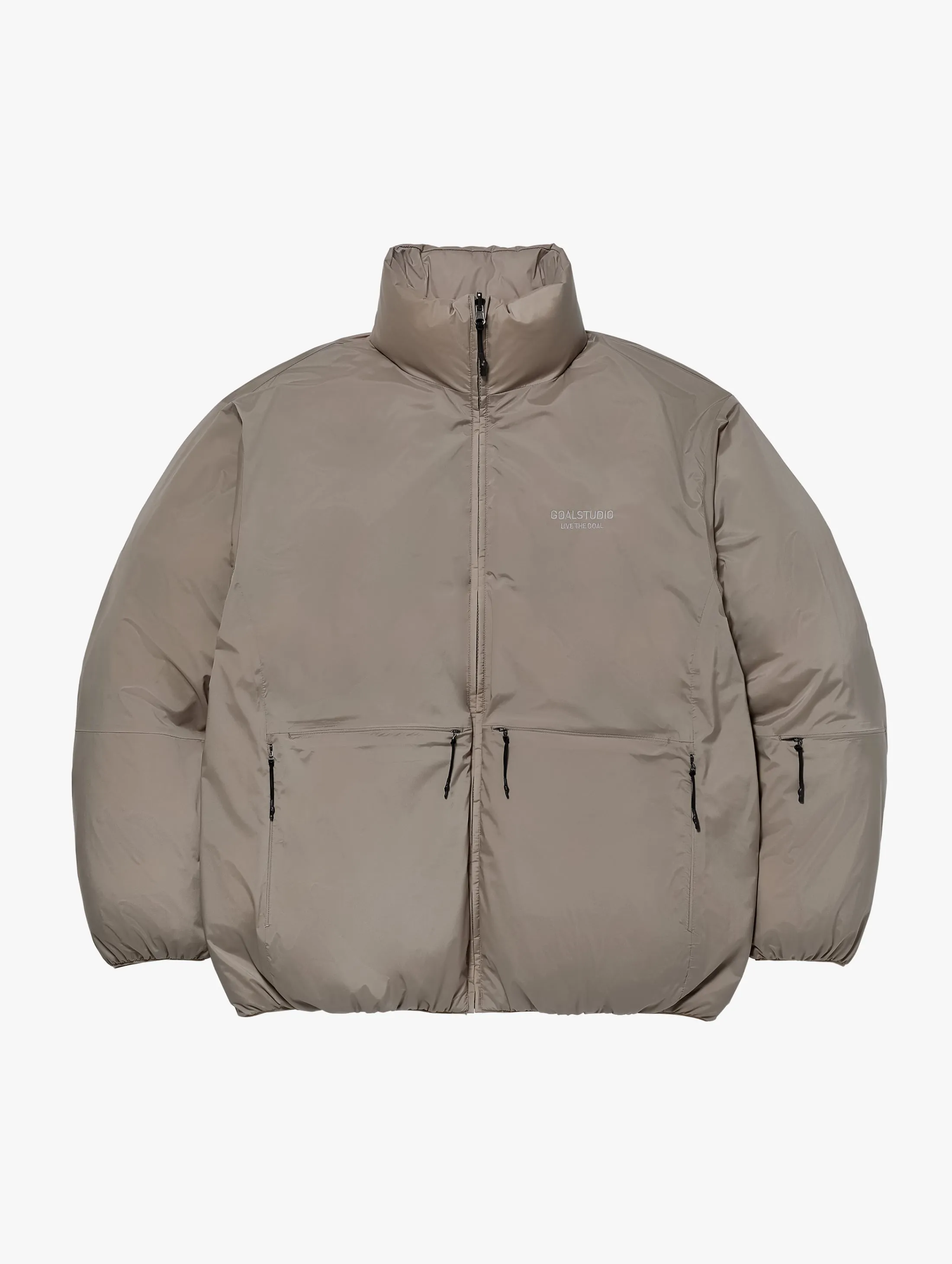 EMBO REVERSIBLE DOWN JACKET-BEIGE