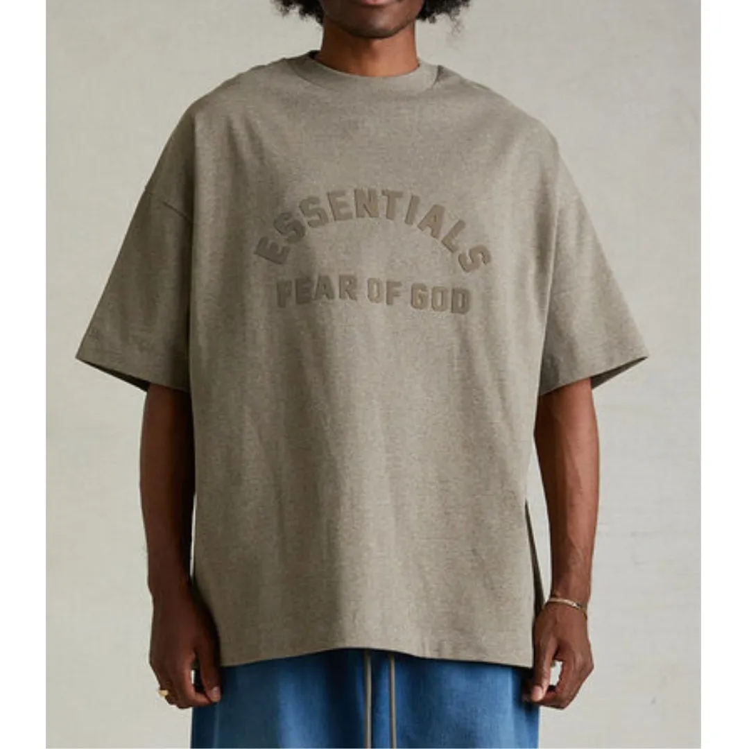 FEAR OF GOD  |Crew Neck Pullovers Unisex Street Style Short Sleeves Logo