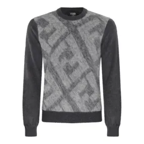 FENDI  |Long Sleeves Logo Luxury Sweaters