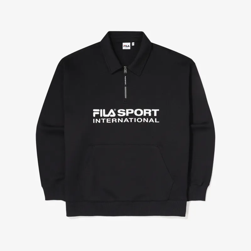 FILA  |Unisex Street Style Long Sleeves Plain Cotton Logo