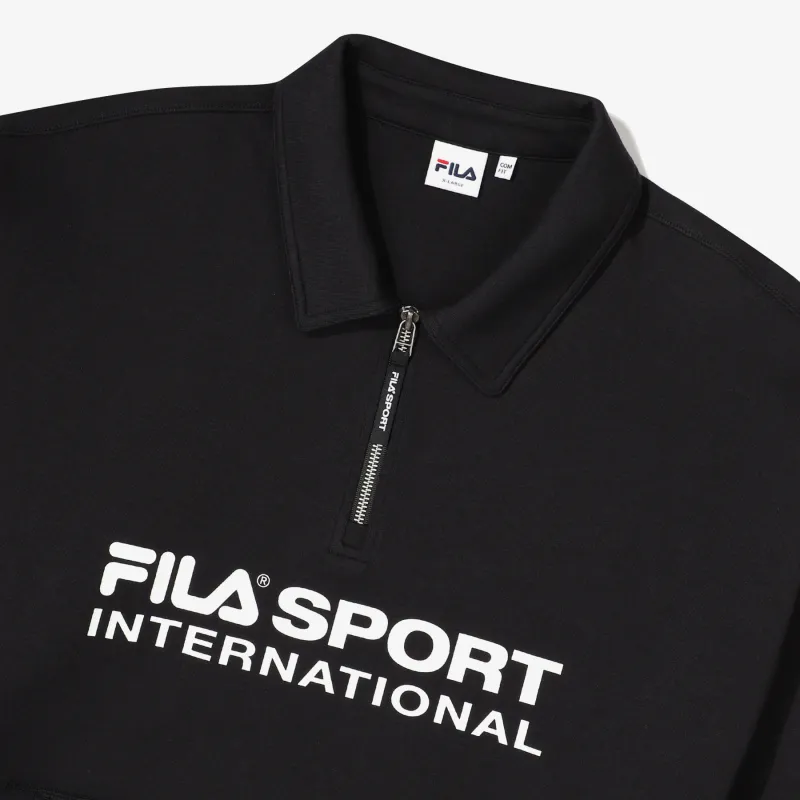 FILA  |Unisex Street Style Long Sleeves Plain Cotton Logo