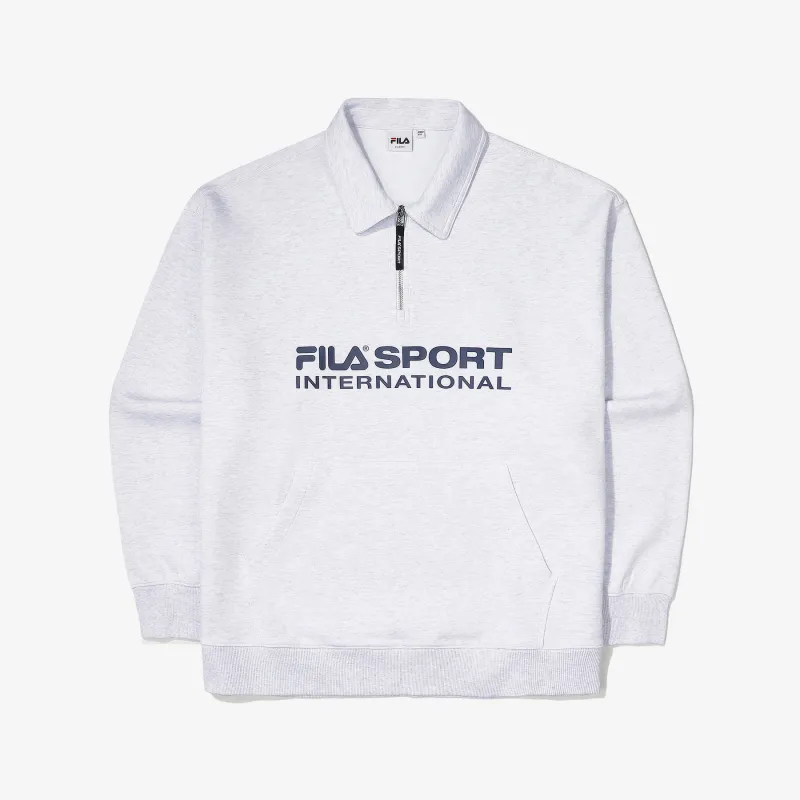 FILA  |Unisex Street Style Long Sleeves Plain Cotton Logo