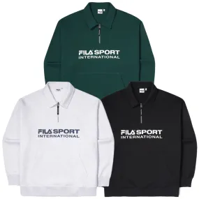 FILA  |Unisex Street Style Long Sleeves Plain Cotton Logo