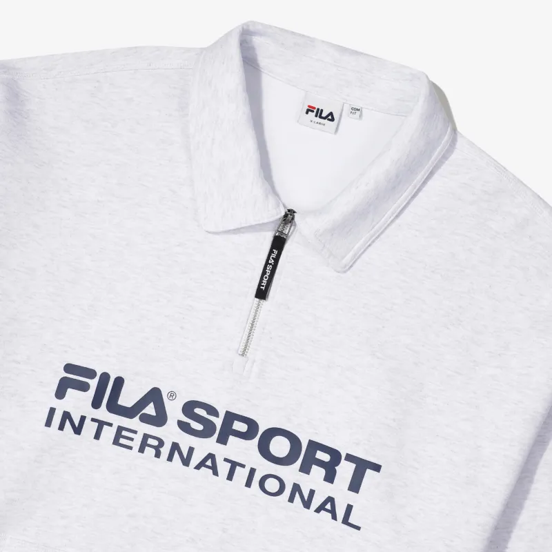 FILA  |Unisex Street Style Long Sleeves Plain Cotton Logo