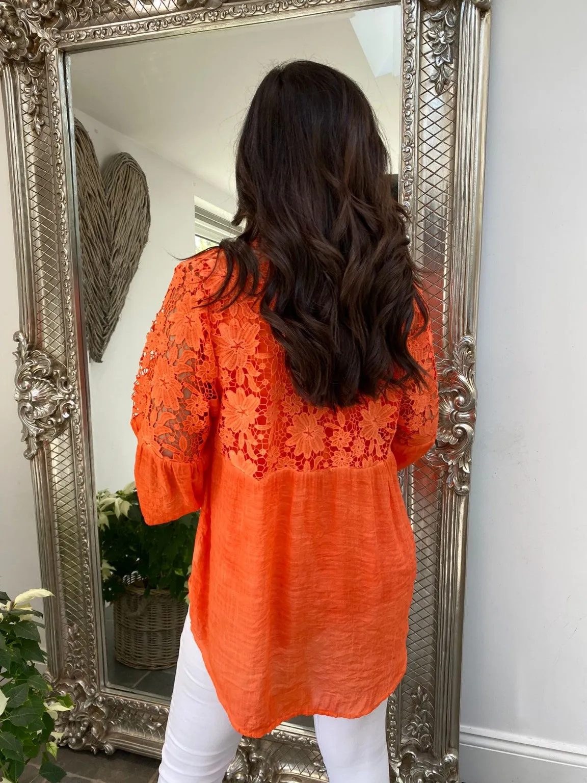 Flower Crochet Blouse Isla