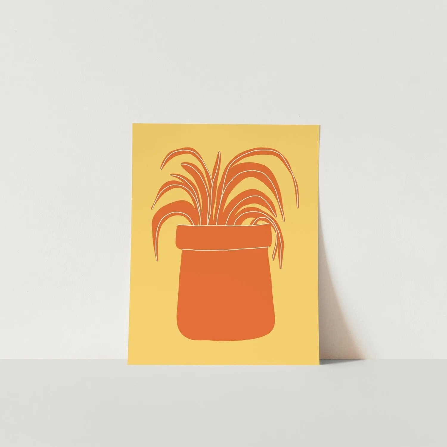 Gab Art Design Prints - Desert Plant Yellow