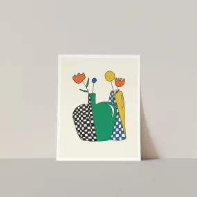 Gab Art Design Prints - Flowers In Vases