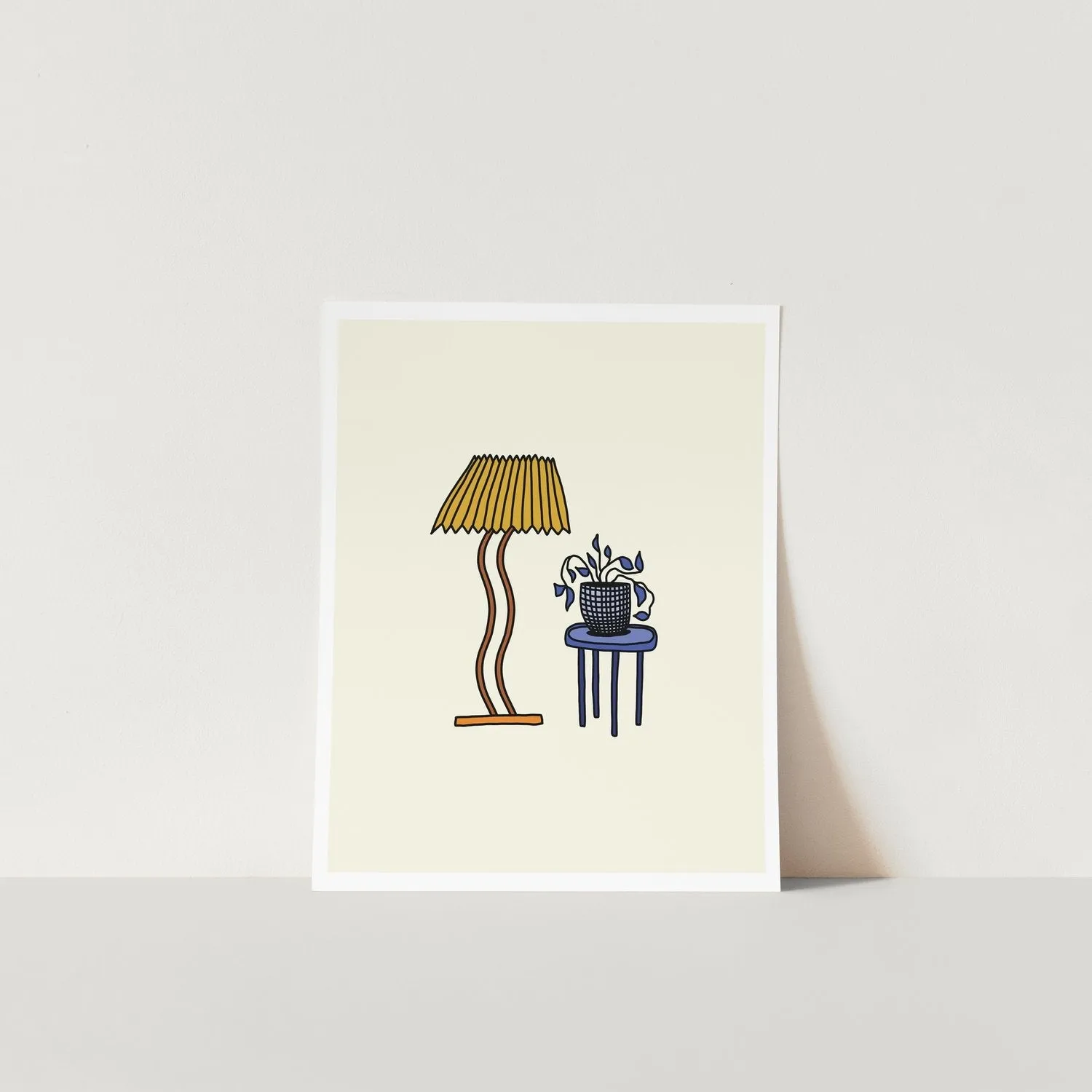 Gab Art Design Prints - Lamp & Plant