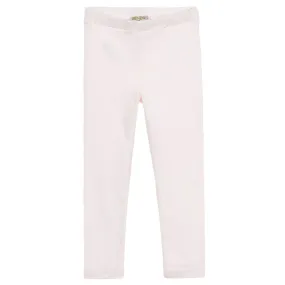 Girls Pink Cotton Leggings