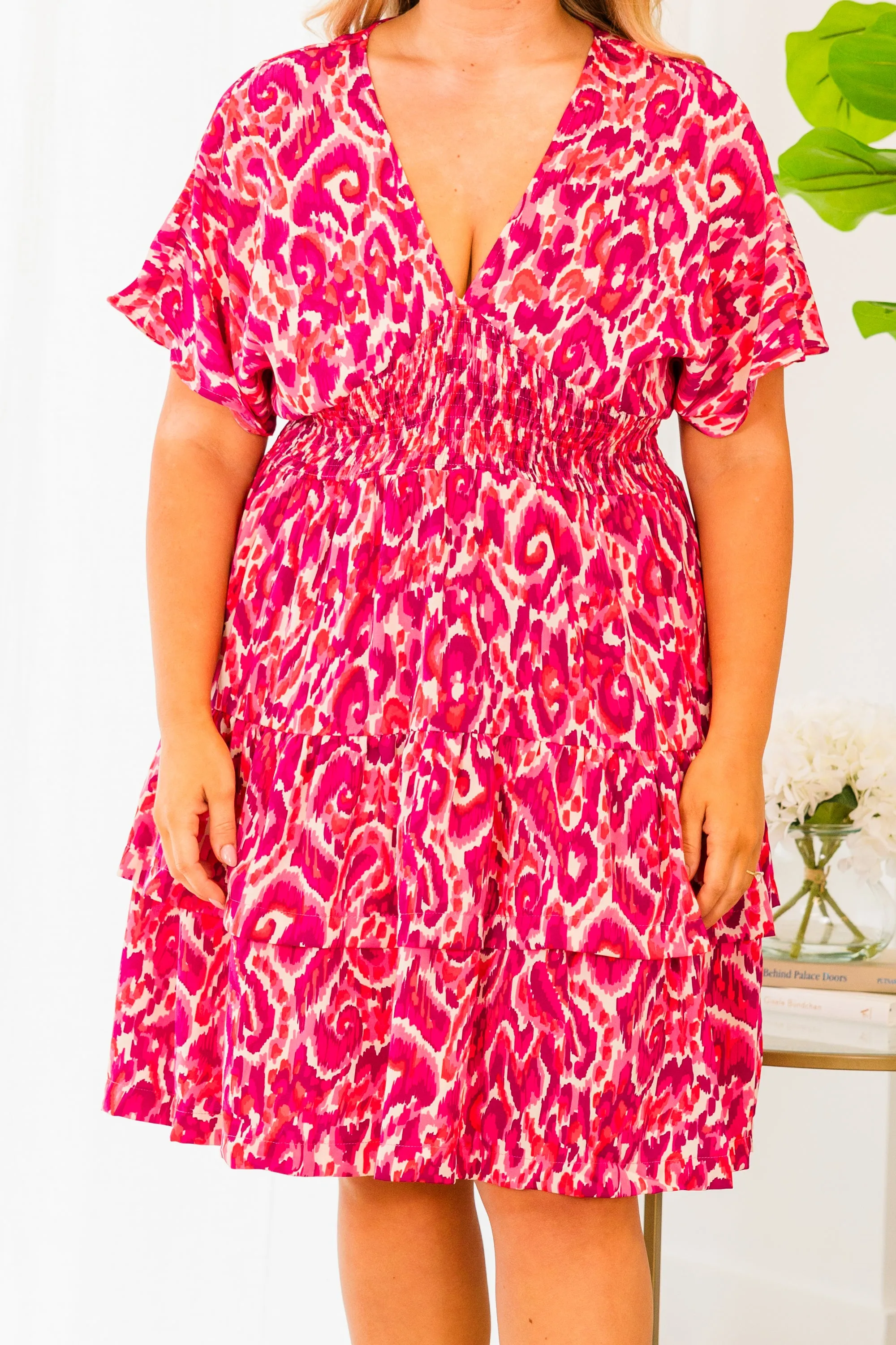 Good Intentions Dress, Fuchsia