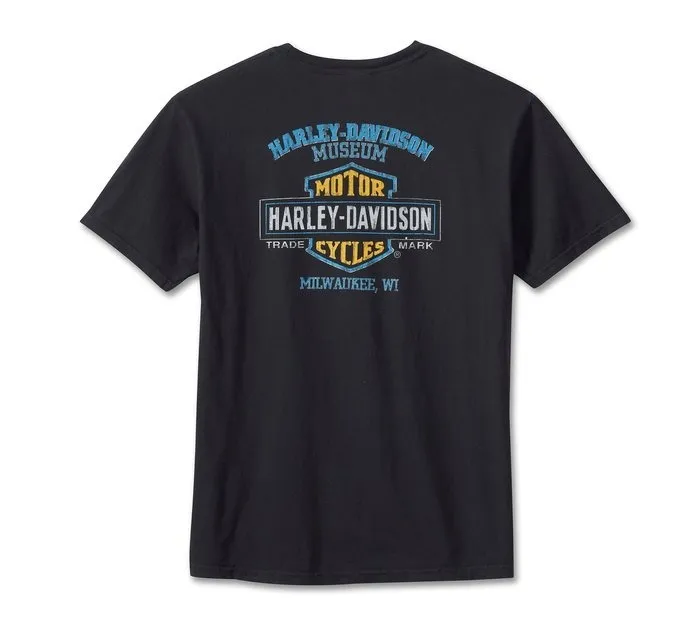 Harley Davidson  |Crew Neck Pullovers Street Style Cotton Short Sleeves