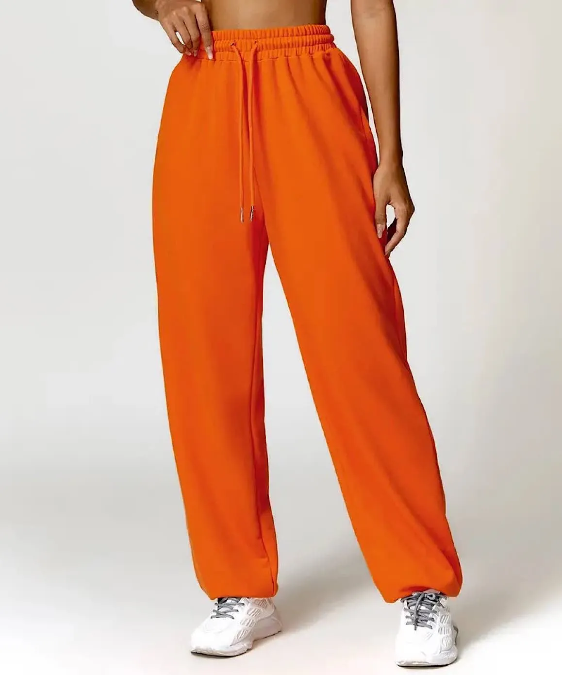 High Waisted Elastic Loose Sweatpants