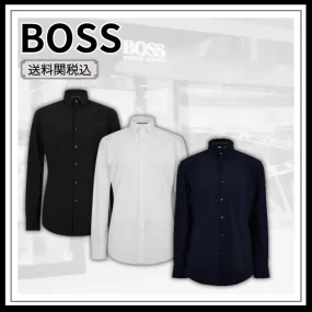 Hugo Boss  |Long Sleeves Plain Shirts