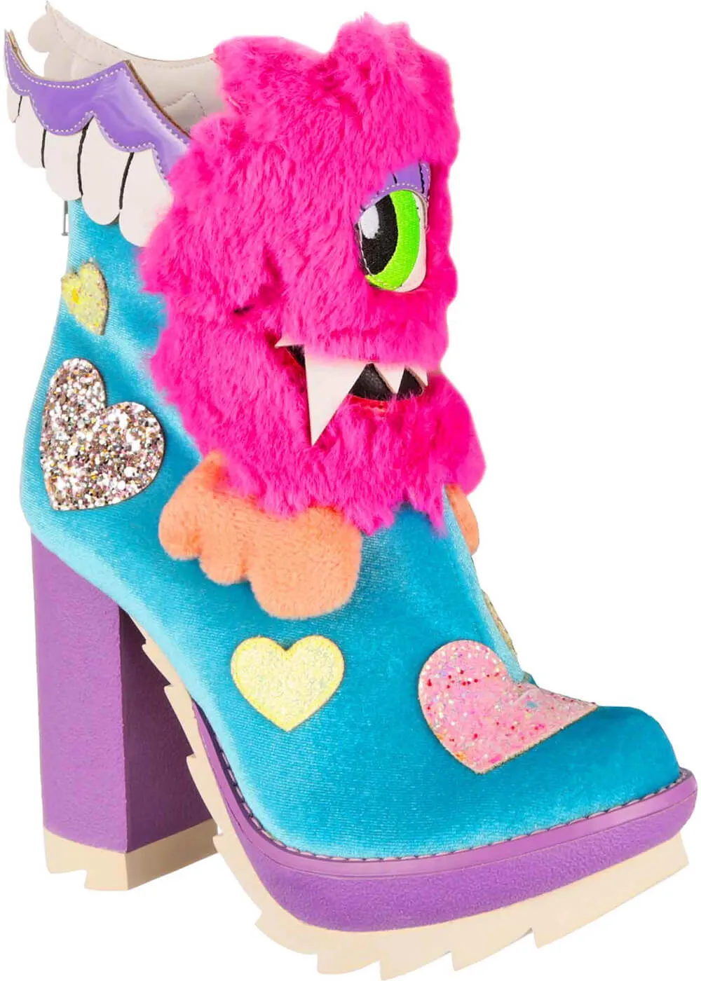 Irregular Choice One Eyed Wonder Monsters 80's Boots Aqua