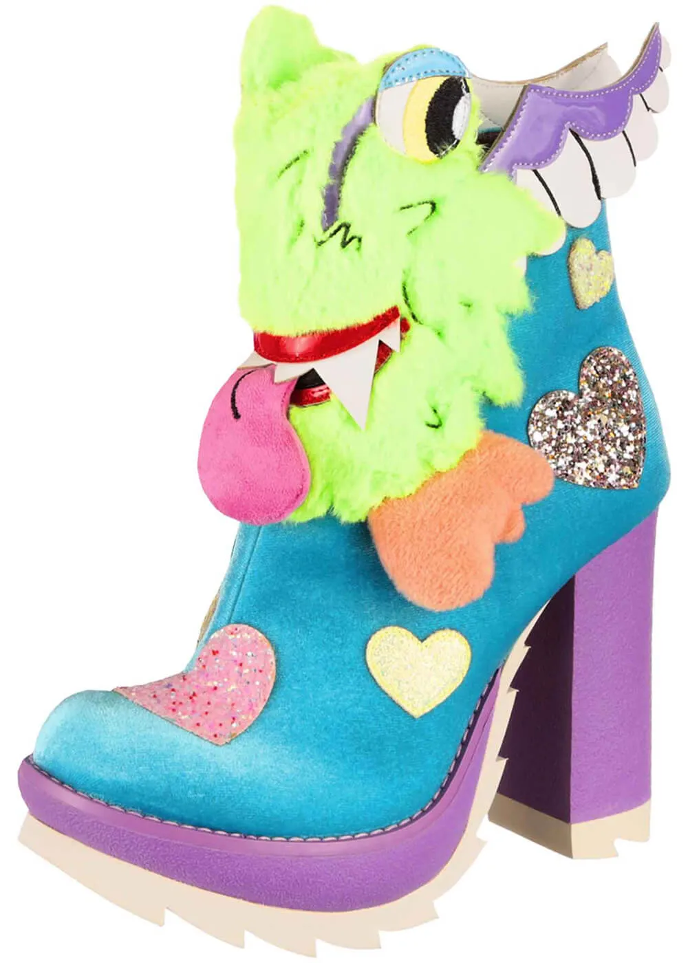 Irregular Choice One Eyed Wonder Monsters 80's Boots Aqua