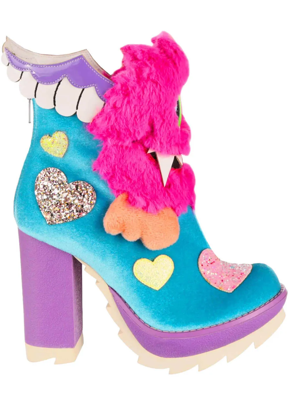 Irregular Choice One Eyed Wonder Monsters 80's Boots Aqua