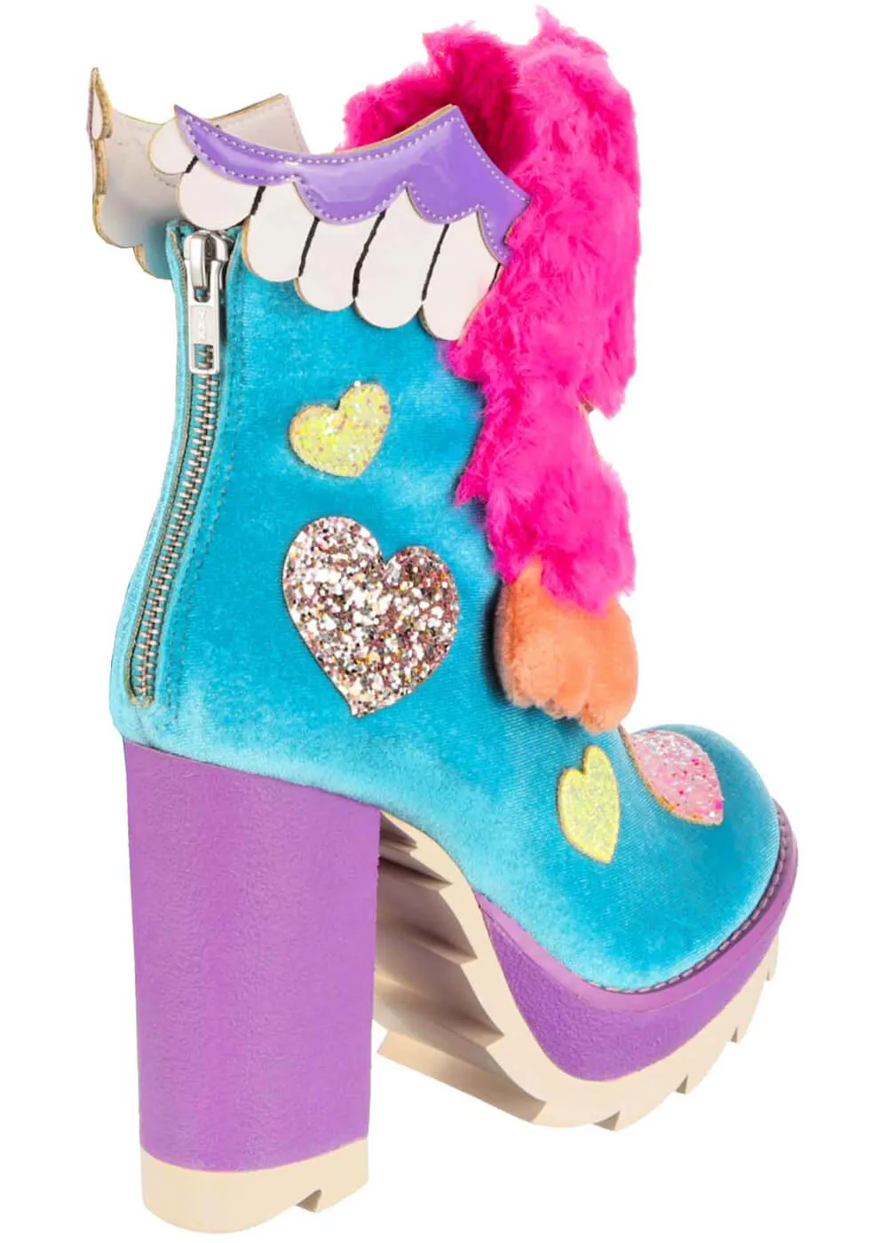 Irregular Choice One Eyed Wonder Monsters 80's Boots Aqua