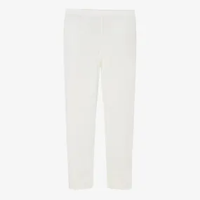 Ivory Merino Wool Leggings