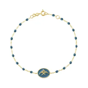 Jeans Angelfish Bracelet, Yellow Gold, 6.7