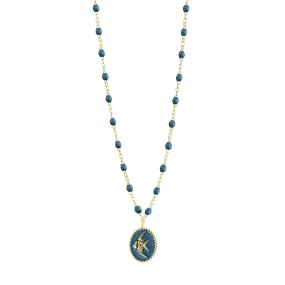 Jeans Angelfish Necklace, Yellow Gold, 16.5