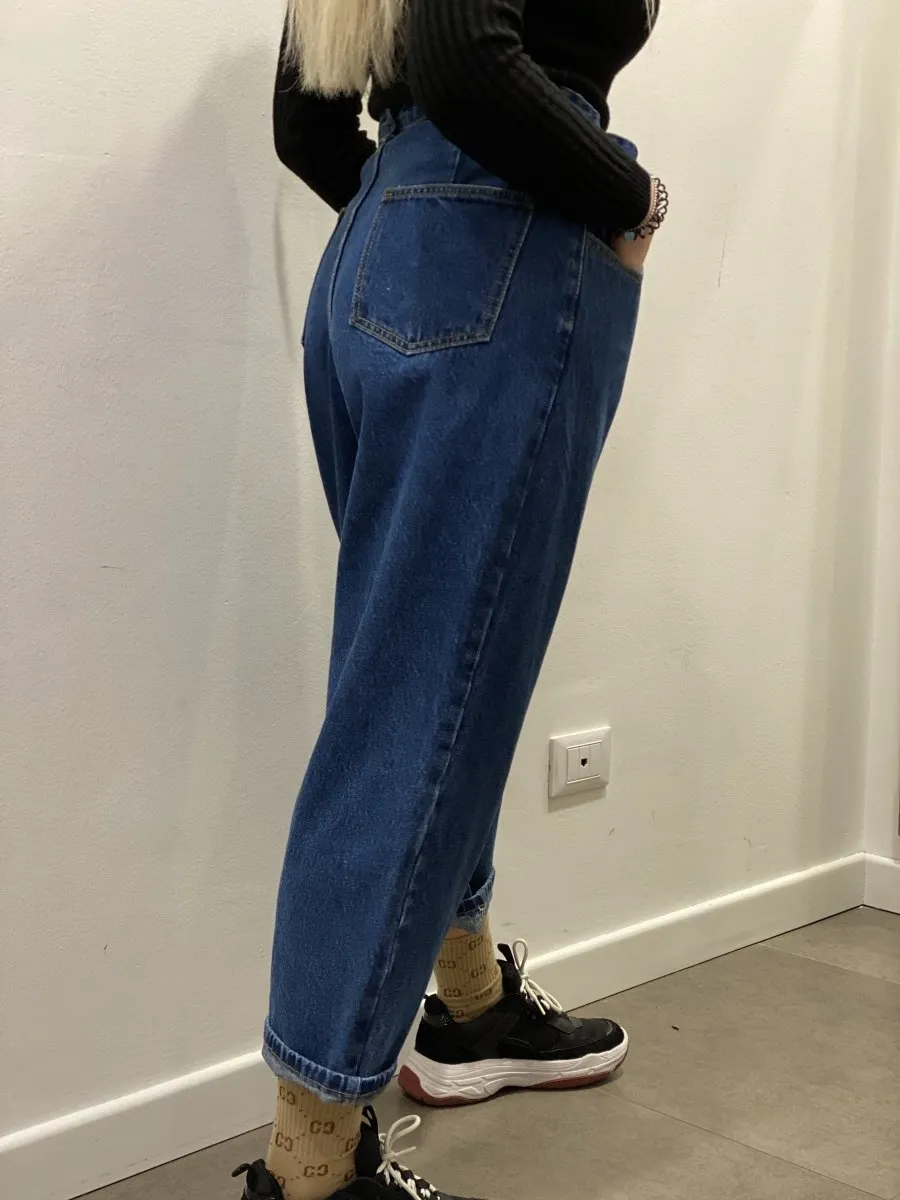 Jeans con fondo ampio