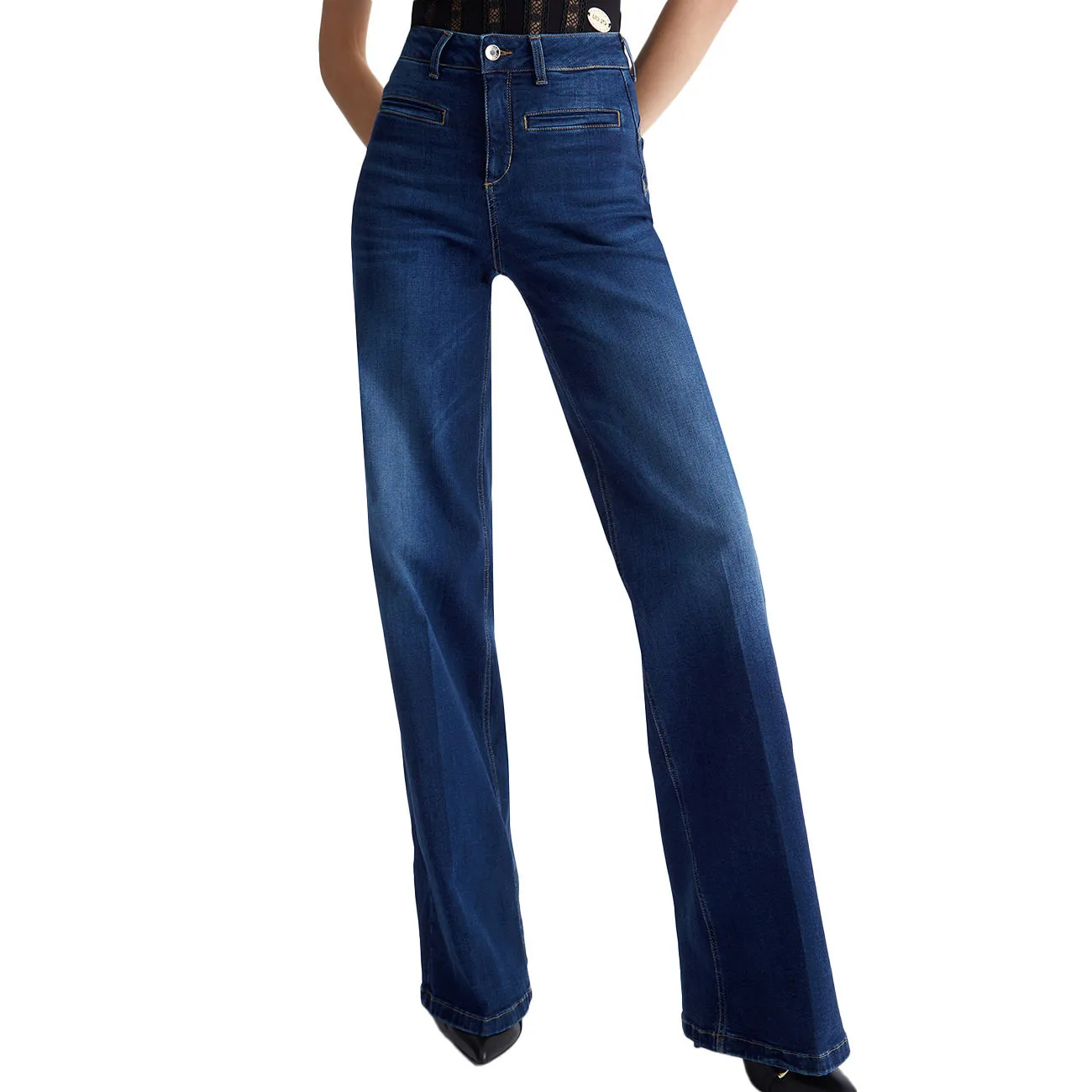 JEANS PARFAIT FLARE Donna Denim Blue