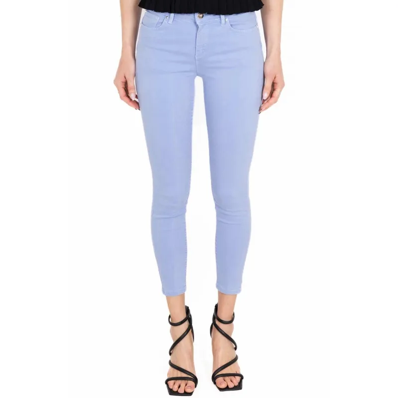 JEANS SKINNY IN BULL DENIM, AZZURRO