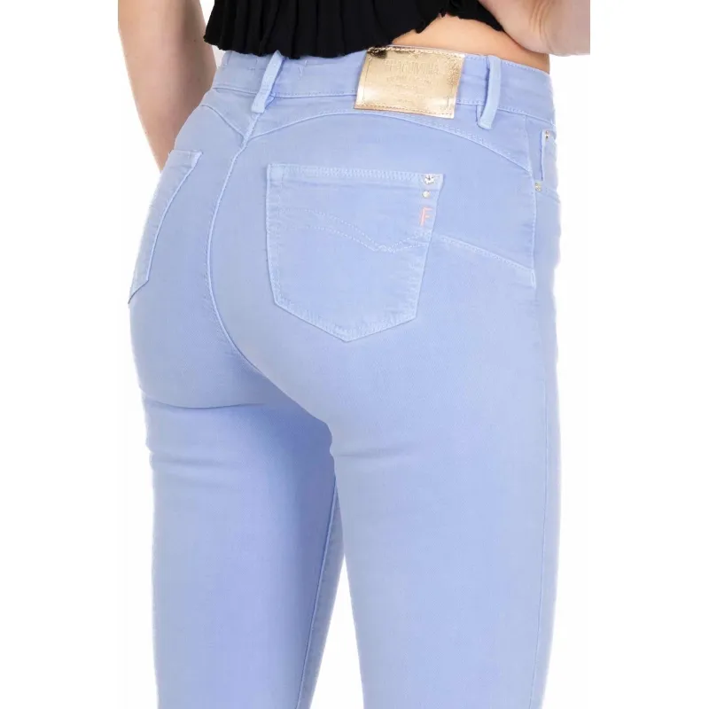 JEANS SKINNY IN BULL DENIM, AZZURRO