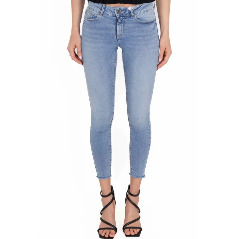 JEANS SKINNY IN DENIM, AZZURRO