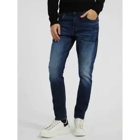 JEANS SKINNY IN TELA DENIM LAVAGGIO SCURO, BLU