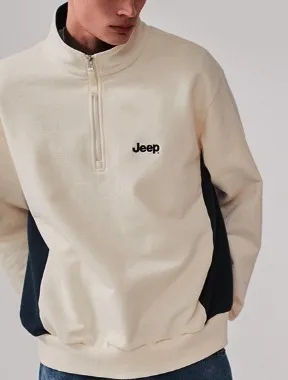 JEEP  |Unisex Long Sleeves Logo Sweatshirts