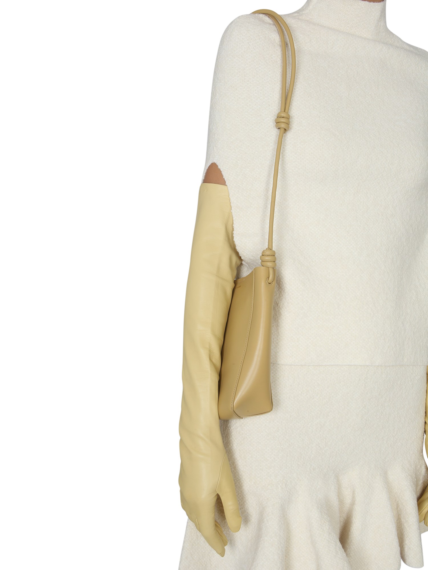 JIL SANDER    LONG LEATHER GLOVES