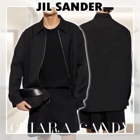 Jil Sander  |Street Style Long Sleeves Plain Designers Shirts