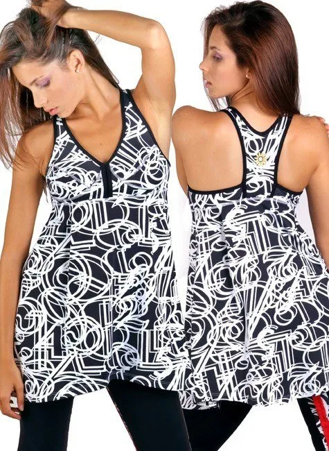 Last Chance! Margarita Activewear Long Tank 1027A