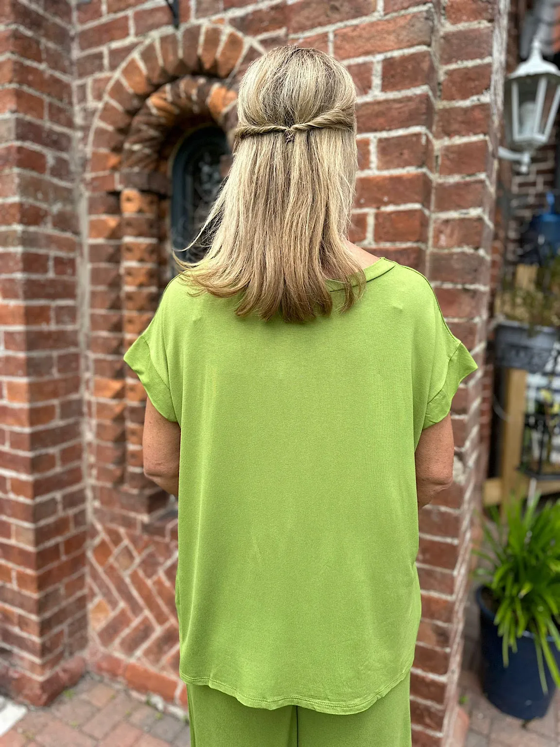 Lime Round Neck Top Tammy