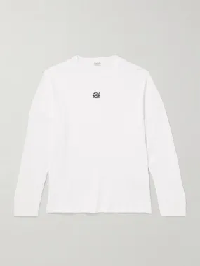 LOEWE  |Crew Neck Pullovers Unisex Long Sleeves Plain Cotton