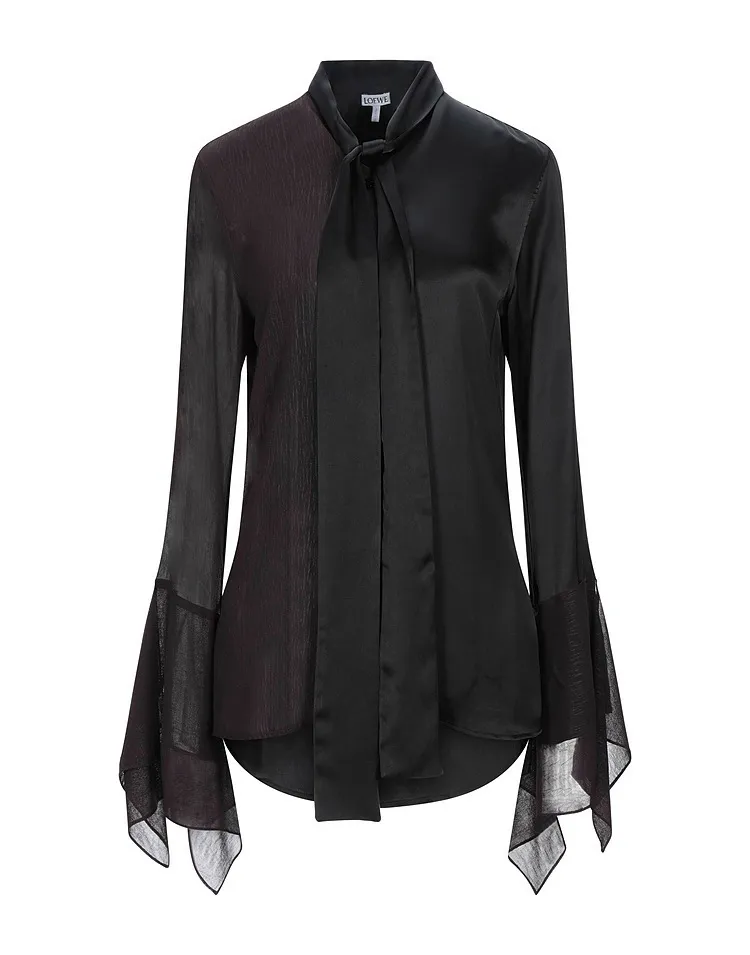 LOEWE  |Long Sleeves Plain Shirts & Blouses