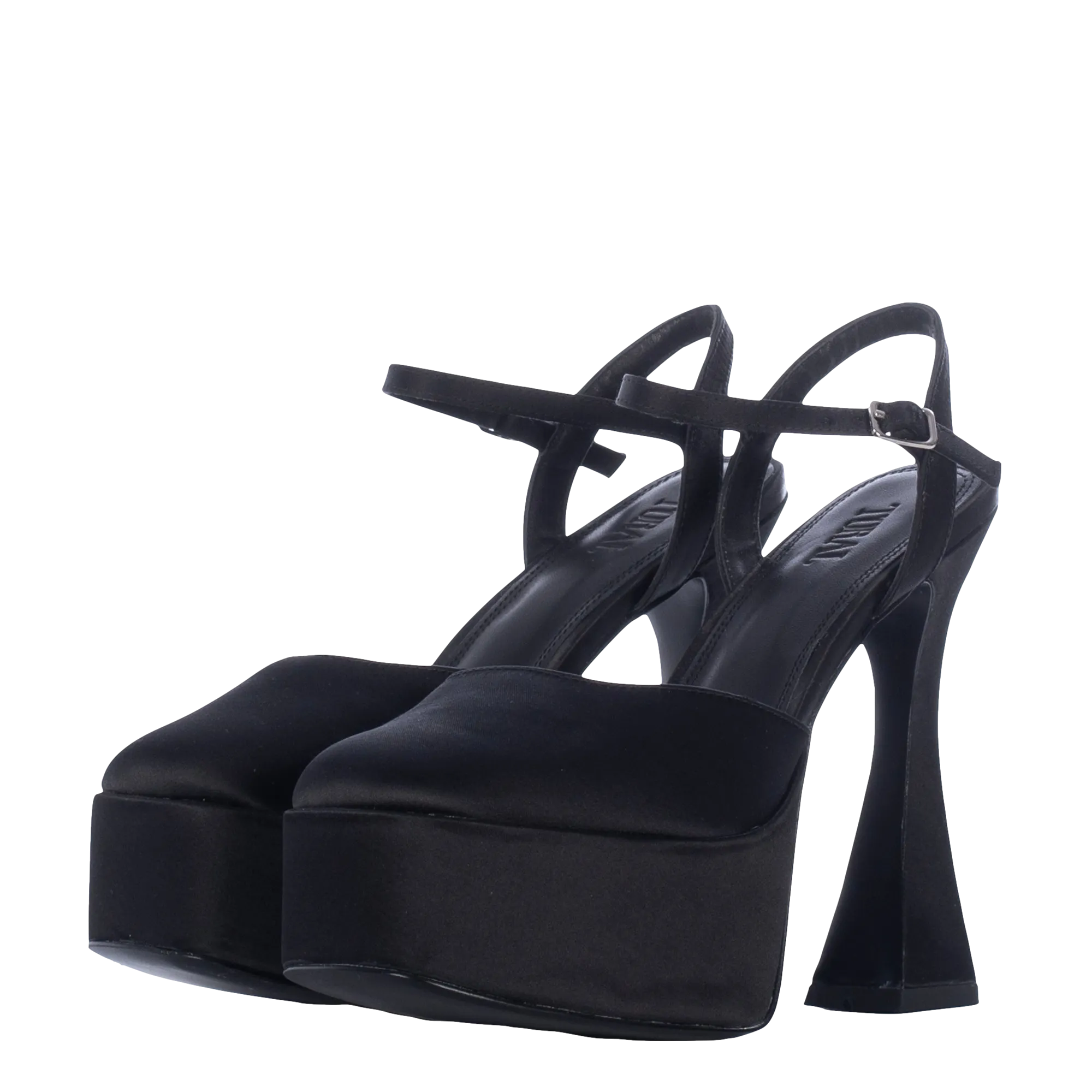 LOU LOU BLACK PLATFORM SANDALS