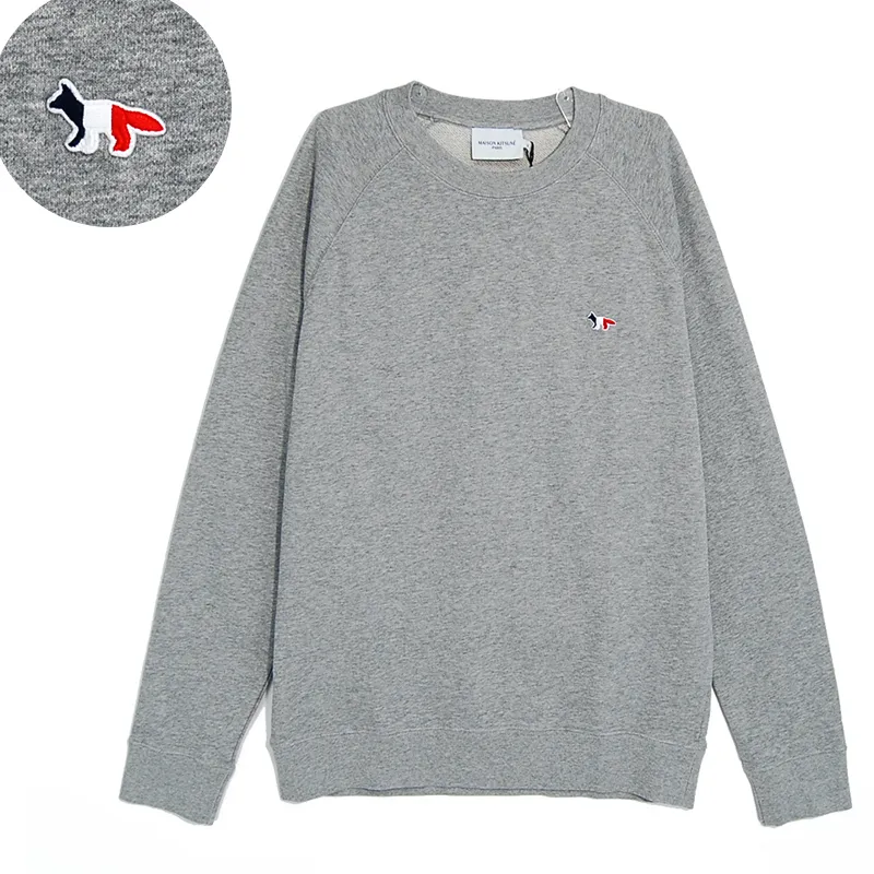 MAISON KITSUNE  |Pullovers Unisex Street Style U-Neck Long Sleeves Cotton