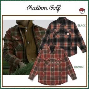 Malbon Golf  |Unisex Street Style Long Sleeves Shirts