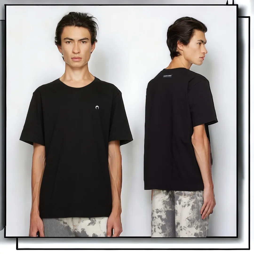 MARINE SERRE  |Crew Neck Pullovers Street Style Cotton Short Sleeves Logo