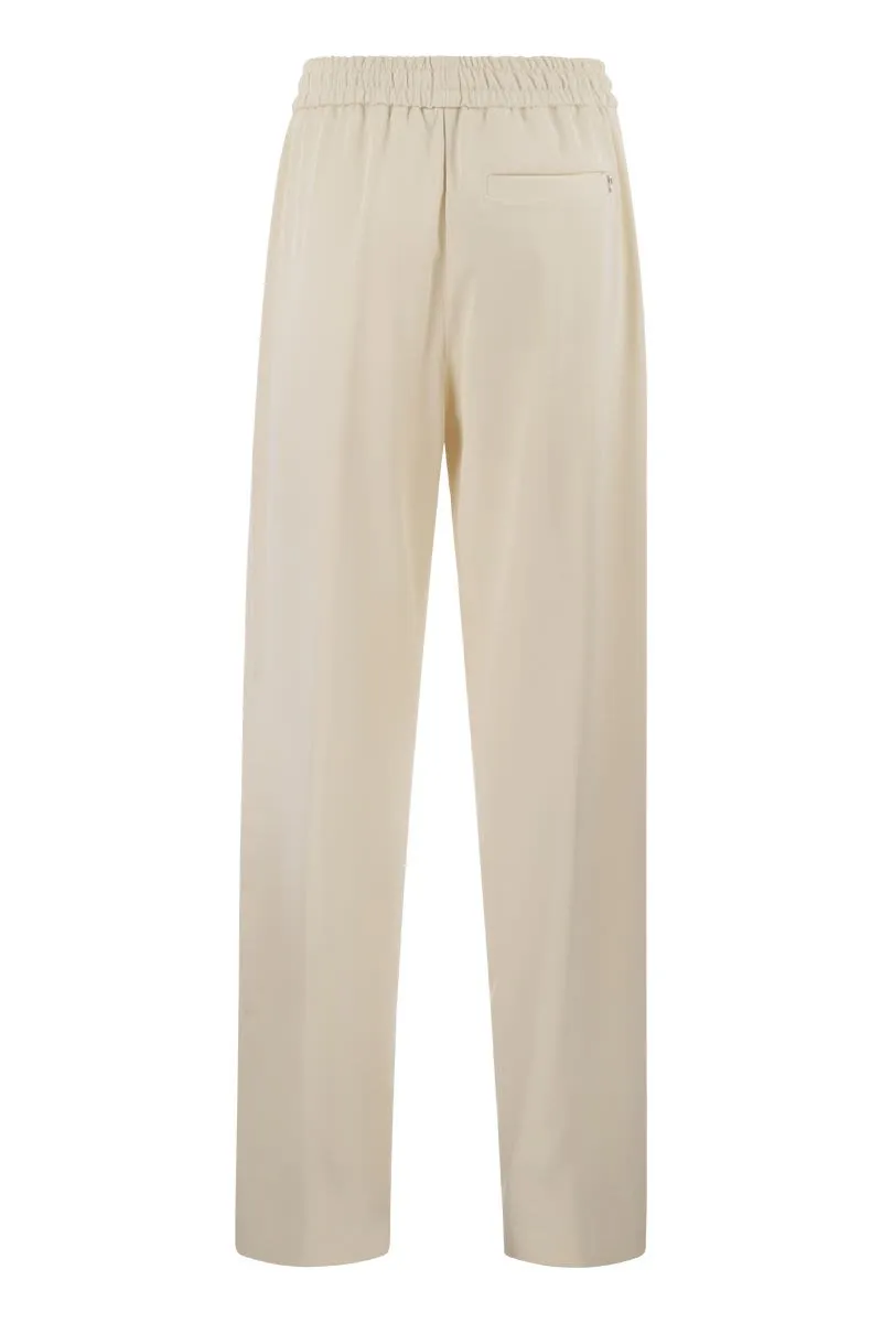 MARISOL - GABARDINE JOGGER TROUSERS