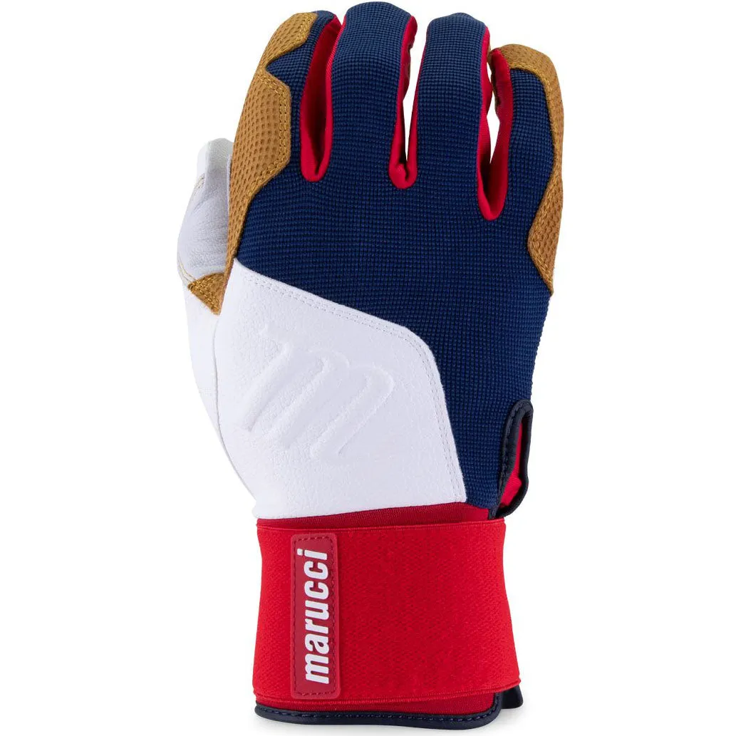 Marucci Blacksmith Adult Batting Gloves: MBGBKSMFW